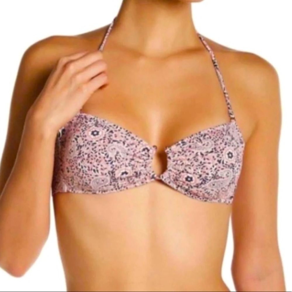 Eberjey Bikini Swim Top Bindi Paisley Cecily Size small NWT
